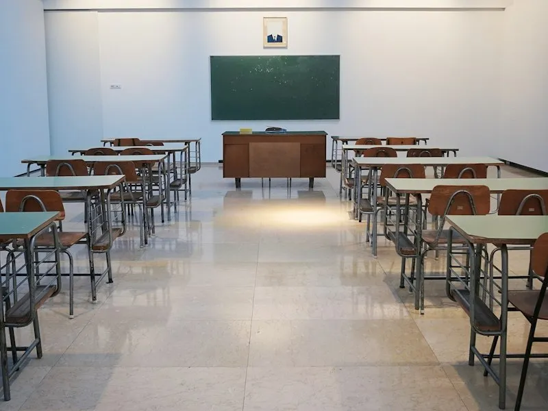 Aula de clases vacía